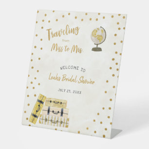 Voyager de Mlle à Mme signe de douche nuptiale