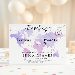 Voyager de Partenaires à Parents Carte Baby shower