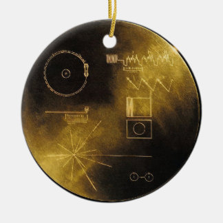 Voyager Golden Record Ceramic Ornament