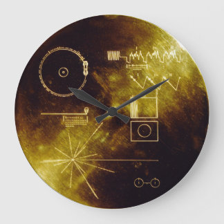 Voyager Golden Record Large Clock