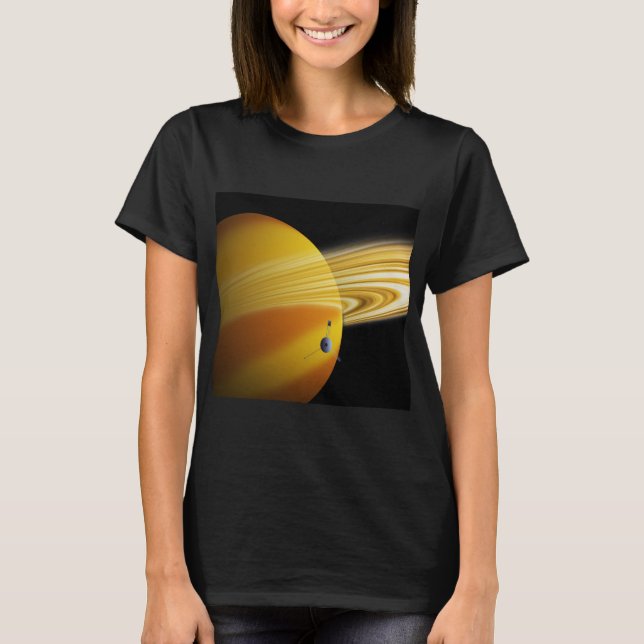 Voyager passing over Saturn T-Shirt (Front)