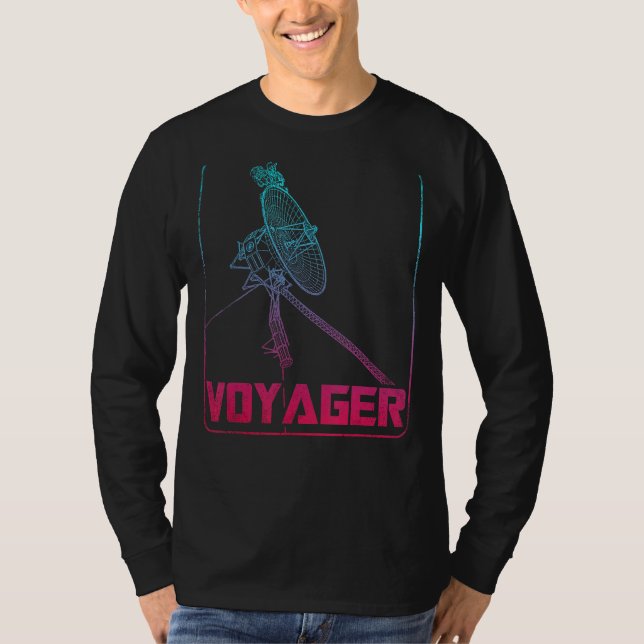 Voyager Space Probe Spacecraft Solar System Astron T-Shirt (Front)