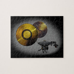 Voyager Spacecraft and Golden Record at 40 Jigsaw Puzzle