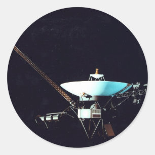 VOYAGER  SPACECRAFT CLASSIC ROUND STICKER