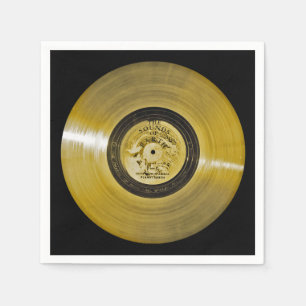 Voyager Spacecraft Golden Record Napkin