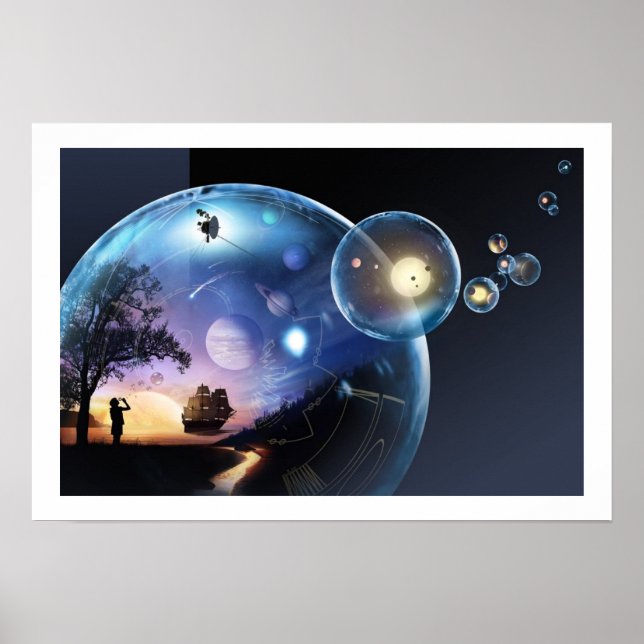 Voyager Spacecraft - Humanity's Farthest Journey Poster (Front)