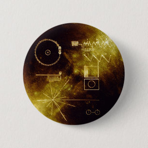 Voyager's Golden Record 2 Inch Round Button