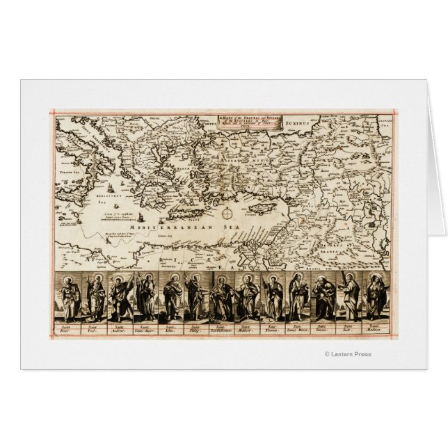 Voyages de l'apôtre PaulCarte panoramique (Devant horizontal)