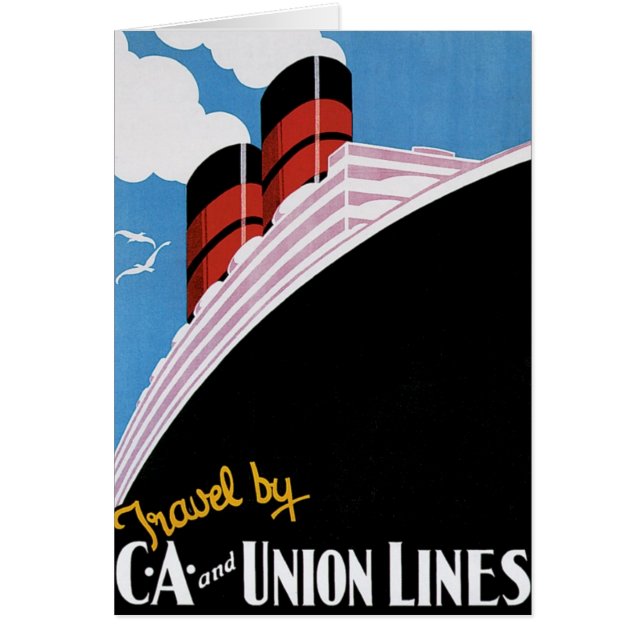 Voyages par lignes CA et Union (Devant)