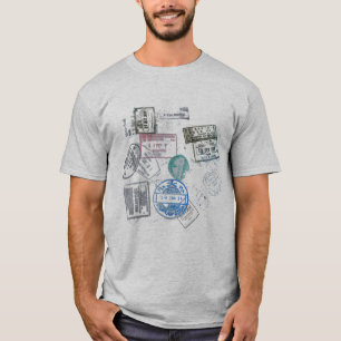 voyageur de hanche de conception de T-shirt de