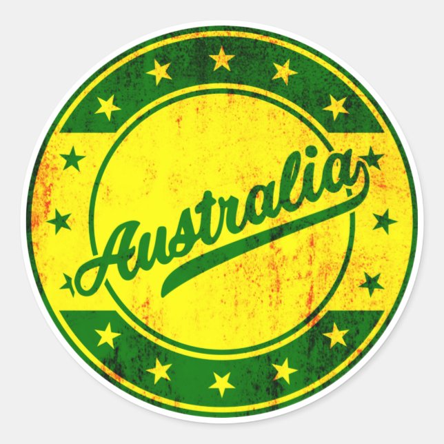 Voyageur mondial - Autocollant Australie (Devant)