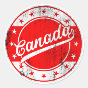 Voyageur mondial - Autocollant Canada