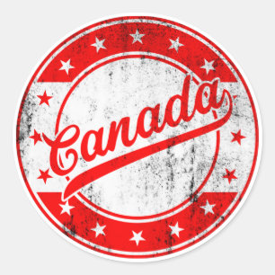 Voyageur mondial - Autocollant Canada
