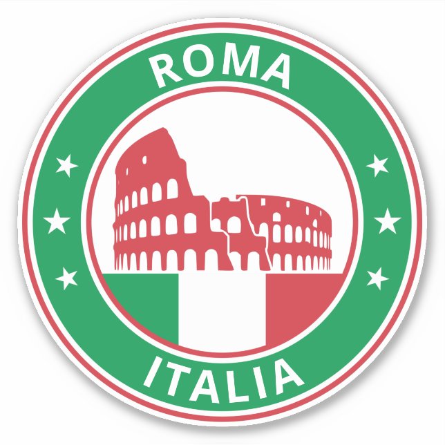 Voyageur mondial - Sticker Roma, Italia (Modifier) (Devant)