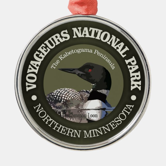 Voyageurs National Park (Loon) Metal Ornament (Front)