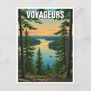 Voyageurs National Park Minnesota Sunset Postcard