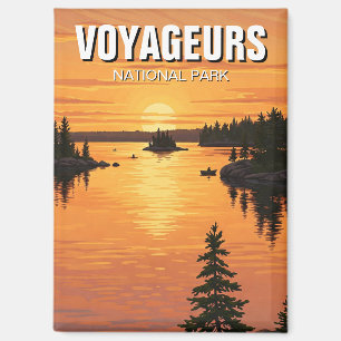Voyageurs National Park Minnesota Travel Sunset Magnet