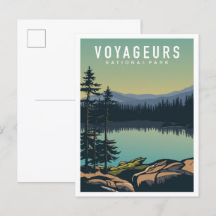 Voyageurs National Park Minnesota USA Travel Postcard