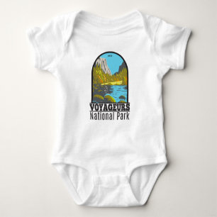 Voyageurs National Park Minnesota Vintage Baby Bodysuit