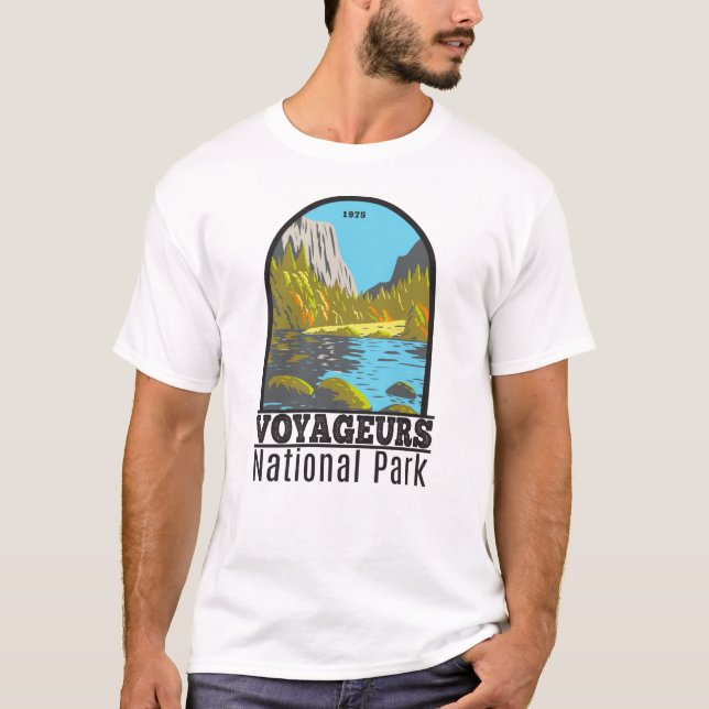 Voyageurs National Park Minnesota Vintage T-Shirt (Front)