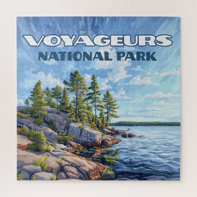 Voyageurs National Park Rainy Lake Minnesota Jigsaw Puzzle (Vertical)