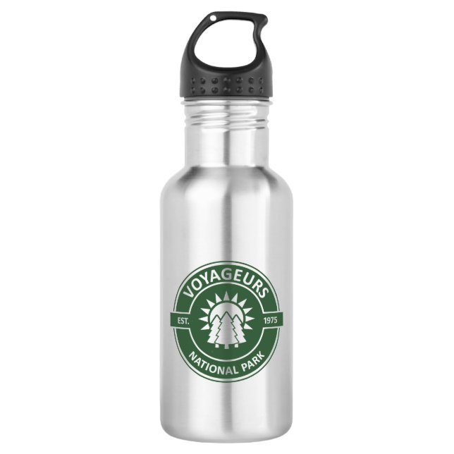 Voyageurs National Park Sun Trees 532 Ml Water Bottle (Front)