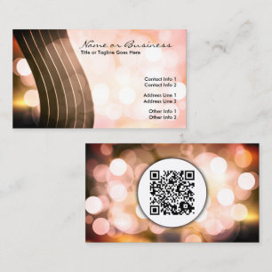 voyants clignotants avec Carte de visite de code Q
