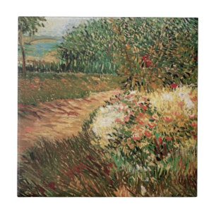 Voyer d'Argenson Park Asnieres by Vincent van Gogh Tile