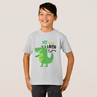 Voyez-vous plus tard T-shirt du garçon Alligator