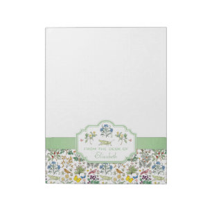Voysey Apothecary's Garden Custom Notepad