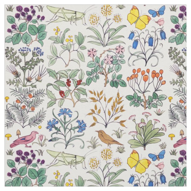 Voysey Apothecary's Garden Fabric (Swatch)
