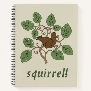 Voysey's Squirrel Spiral Notebook