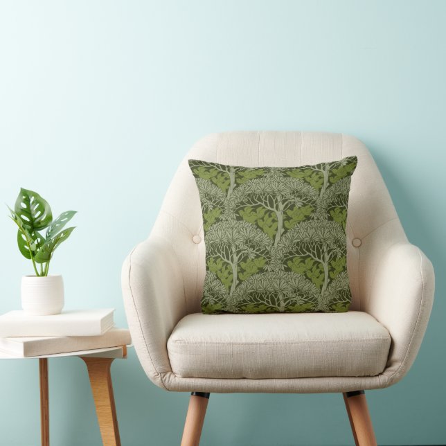 Voysey's "The Savaric" Throw Pillow (Chair)