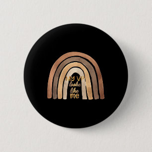 Vp Looks Like Me Kamala Harris Child Girl Rainbow  2 Inch Round Button