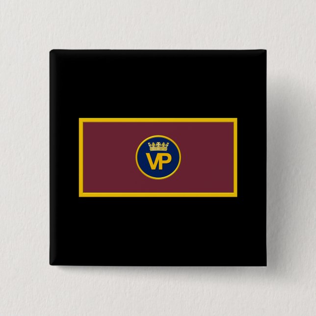 VP Regimental Flag 2 Inch Square Button (Front)