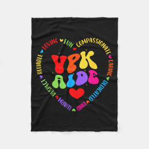 Vpk Aide First Day Of Back To School Appreciation  Fleece Blanket