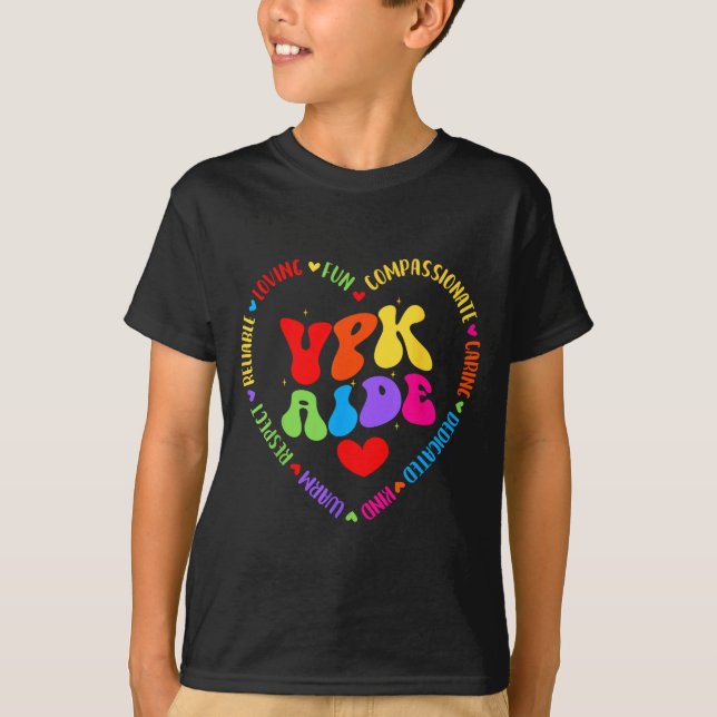 Vpk Aide First Day Of Back To School Appreciation  T-Shirt (Front)