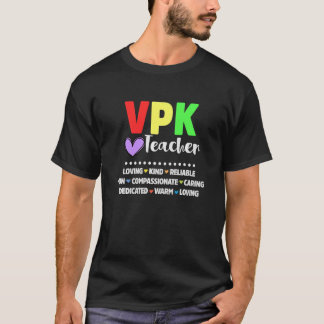 VPK Teacher Voluntary Prekindergarten Back To Scho T-Shirt
