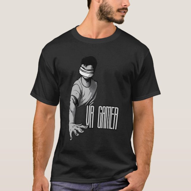 Vr Gamer Virtual Reality Vr Reality Gift T-Shirt (Front)