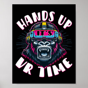 Vr Gamer Vr Player Virtual Reality Vr Game Video G Poster
