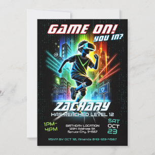 VR Invitation Anniversaire Jeu Invitation
