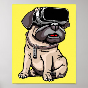 VR Pug Poster