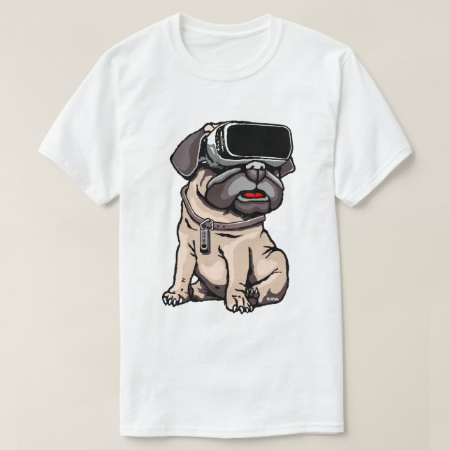 VR Pug T-Shirt (Design Front)