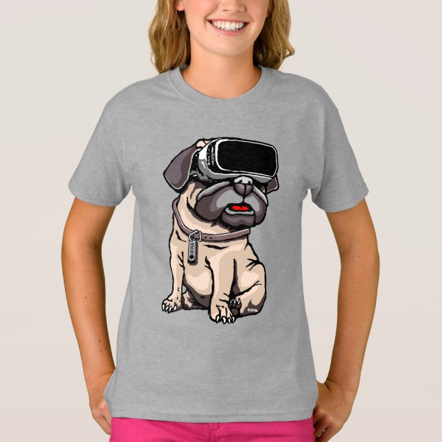 VR Pug T-Shirt (Front)
