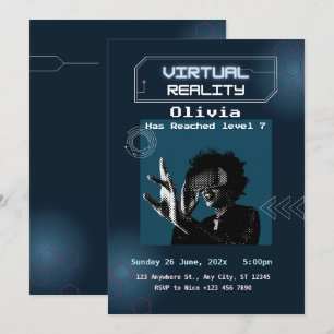 VR Réalité virtuelle Invitation de fête d'annivers