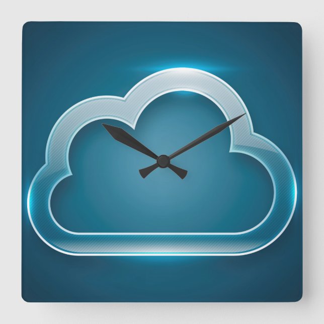 VR Sport  Square Wall Clock (Front)