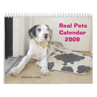 Vrai calendrier des animaux familiers 2009