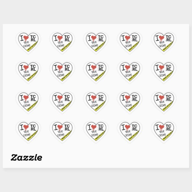 VRAI CRIME IRL PODCAST STICKERS (Feuille)
