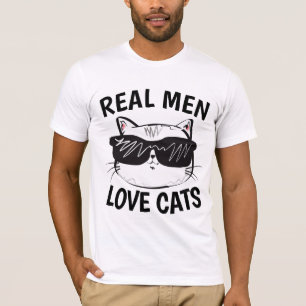 VRAI HOMME AMOUR CHATS T-shirts de chat