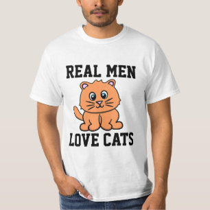 VRAI HOMME AMOUREUX CHATS CAT T-SHIRTS